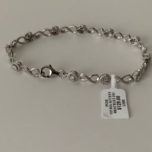 ZALES Bracelet in Sterling Silver 7.5” NWT